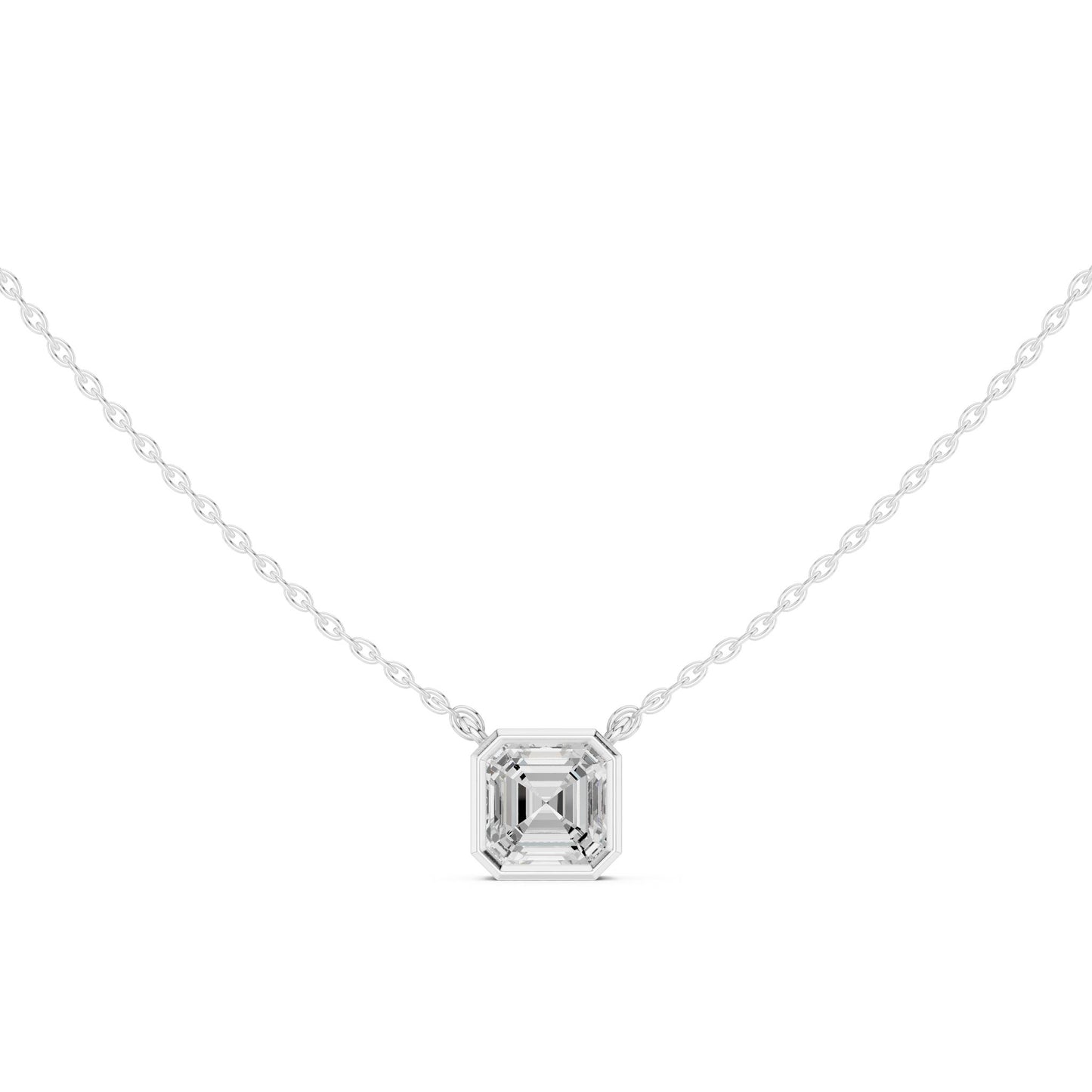 Emerald Lab Grown Diamond Pendant