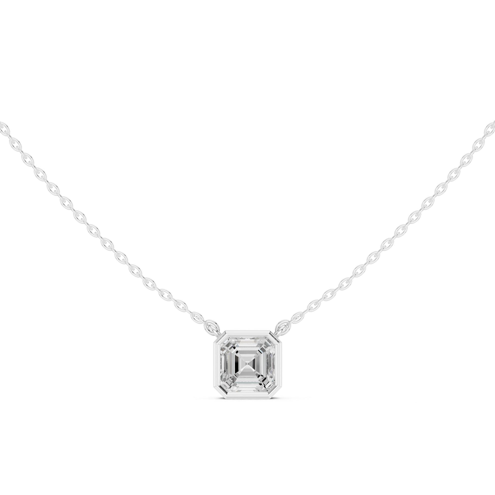 Emerald Lab Grown Diamond Pendant