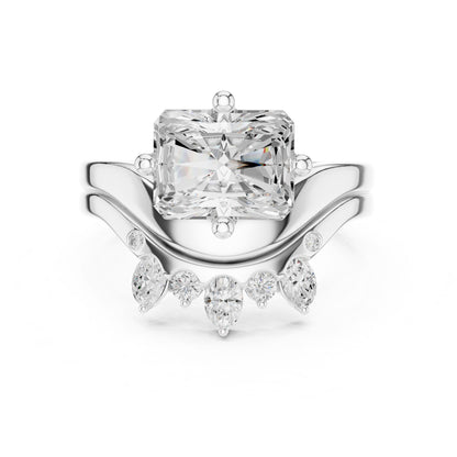 Emerald Lab Grown Diamond Solitaire Engagement Ring