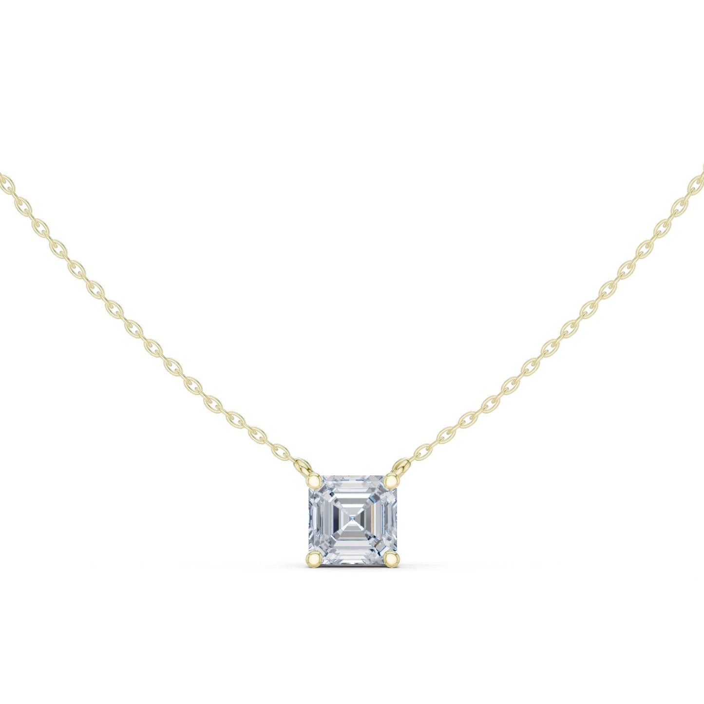Emerald Lab Grown Diamond Pendant