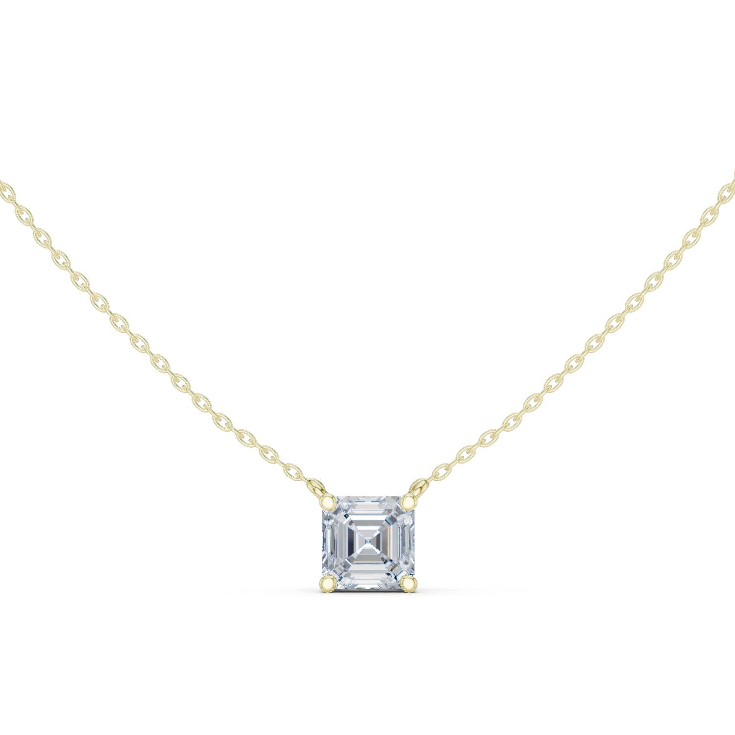 Emerald Lab Grown Diamond Pendant