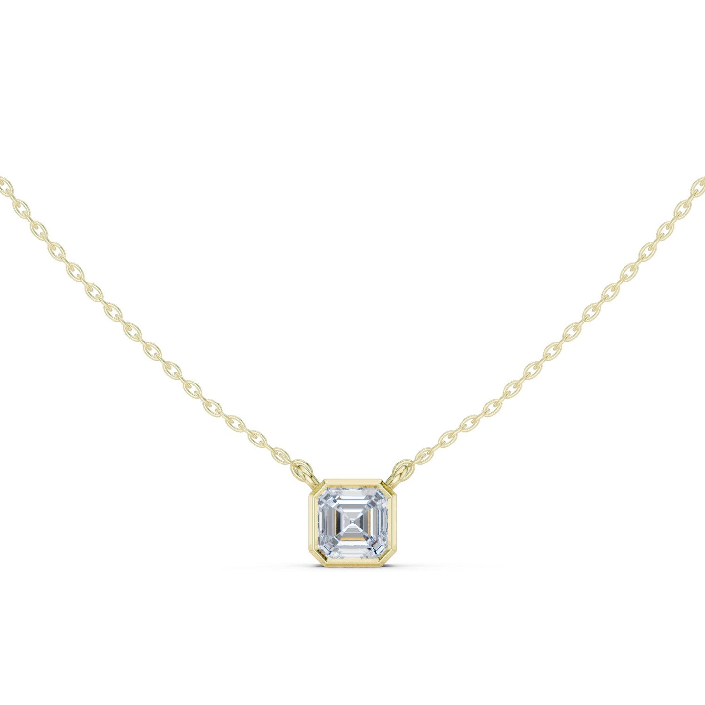 Emerald Lab Grown Diamond Pendant