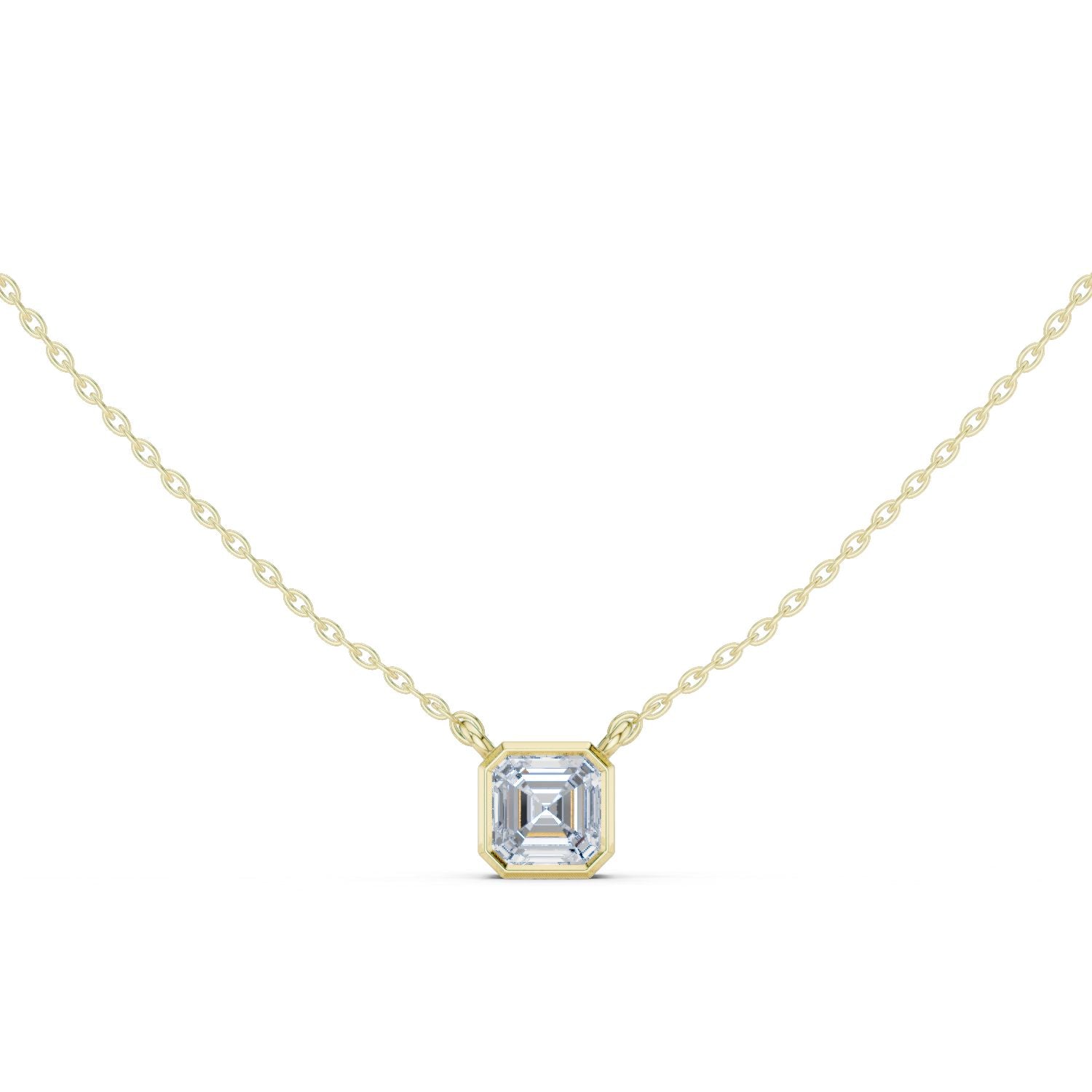 Emerald Lab Grown Diamond Pendant