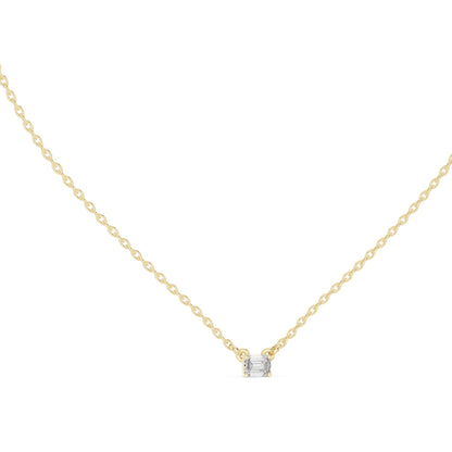 Emerald Lab Grown Diamond Pendant