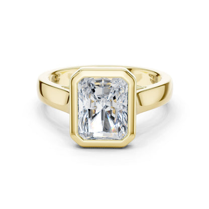 Emerald Lab Grown Diamond Solitaire Engagement Ring