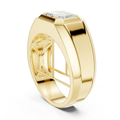 Men's Emerald Lab Grown Diamond Ring