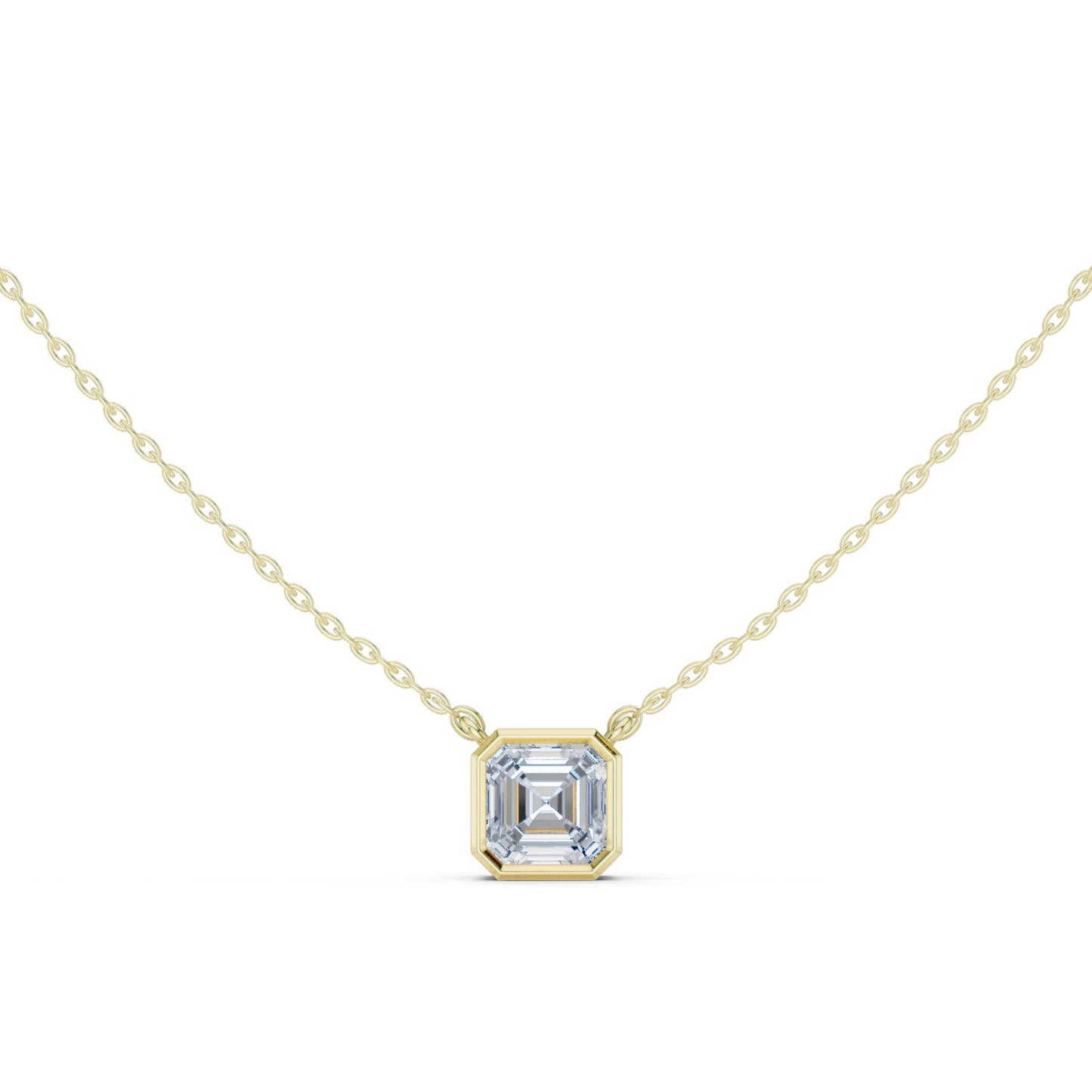 Emerald Lab Grown Diamond Pendant