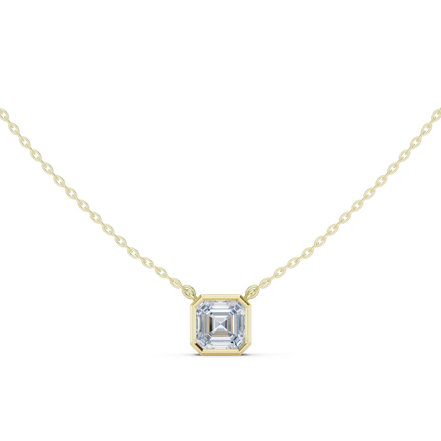 Emerald Lab Grown Diamond Pendant