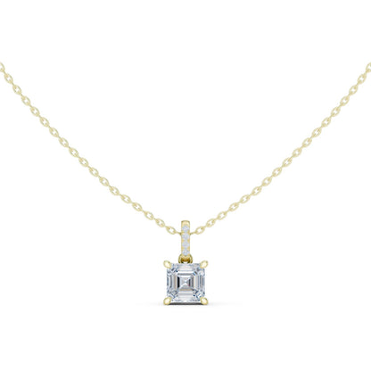 Emerald Lab Grown Diamond Pendant
