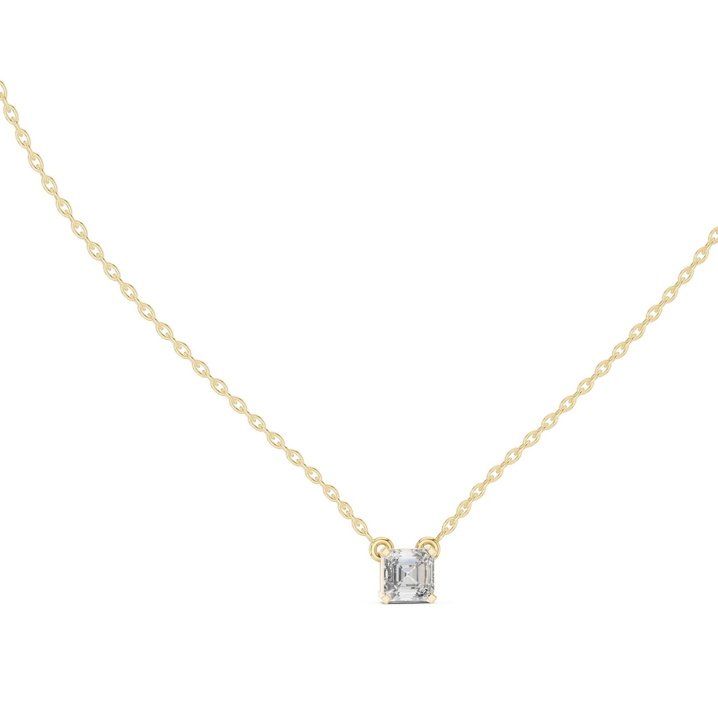 Emerald Lab Grown Diamond Pendant