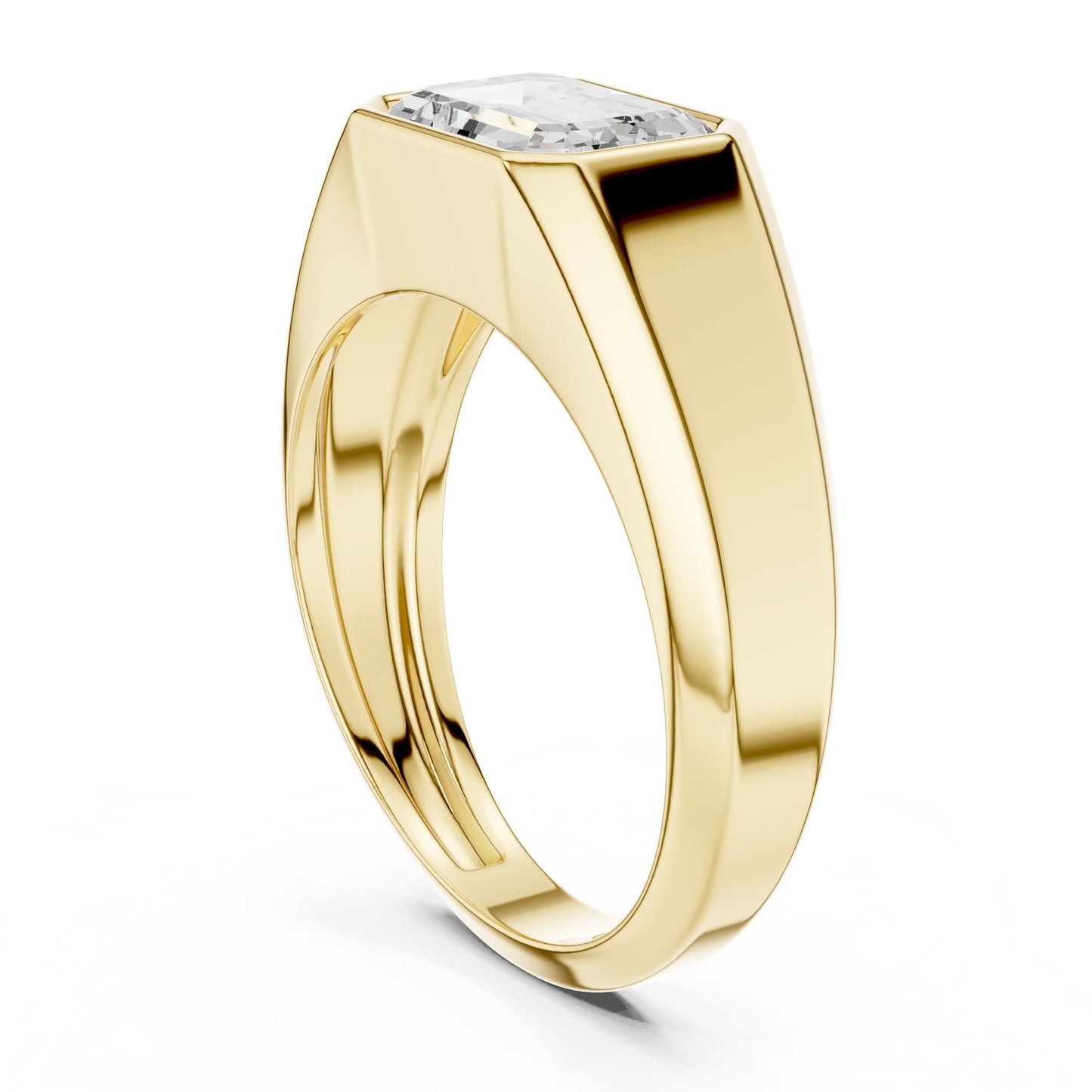 Men's Emerald Lab Grown Diamond Ring