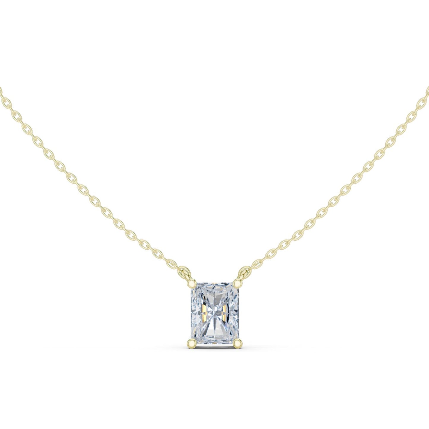 Emerald Lab Grown Diamond Pendant