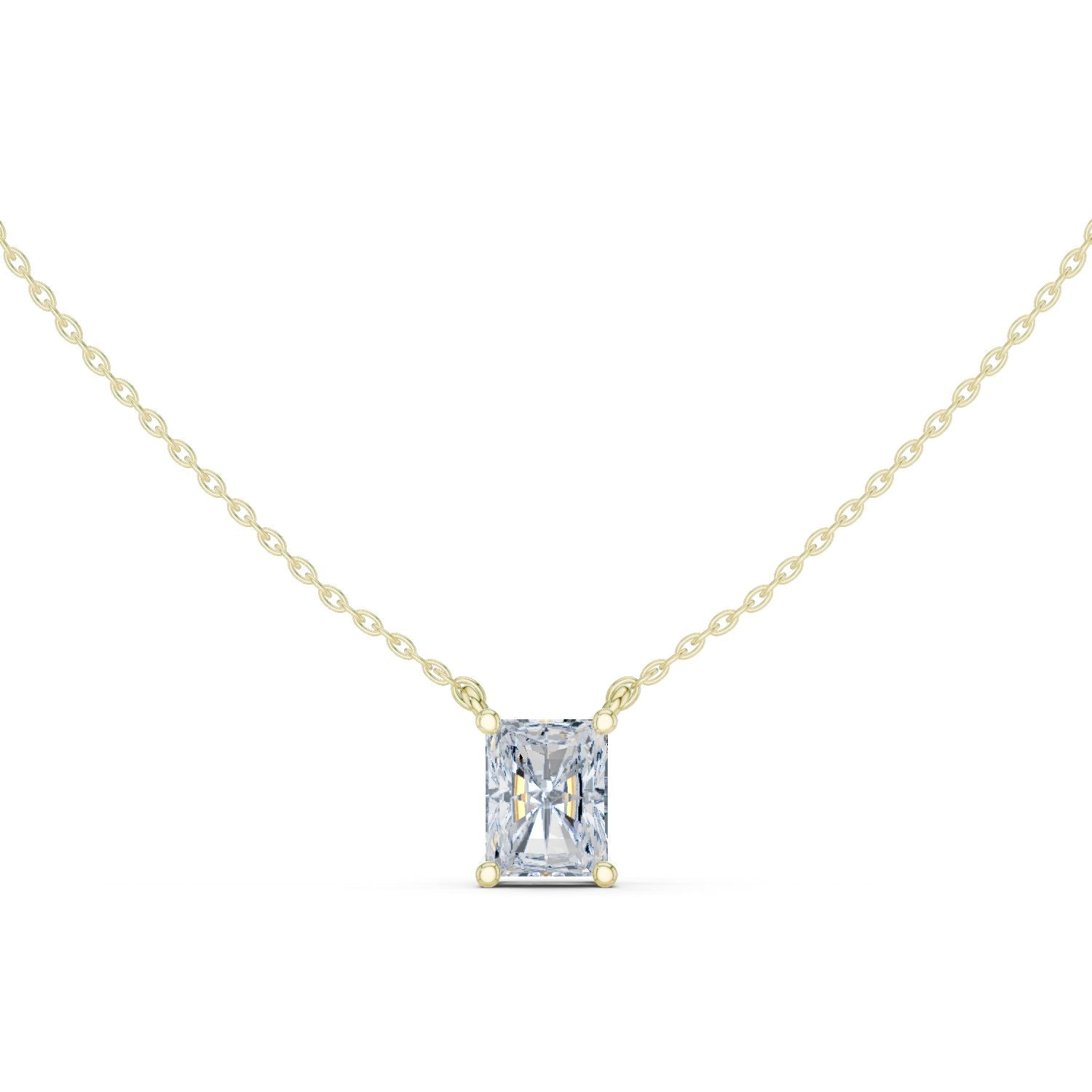 Emerald Lab Grown Diamond Pendant