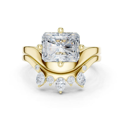 Emerald Lab Grown Diamond Solitaire Engagement Ring