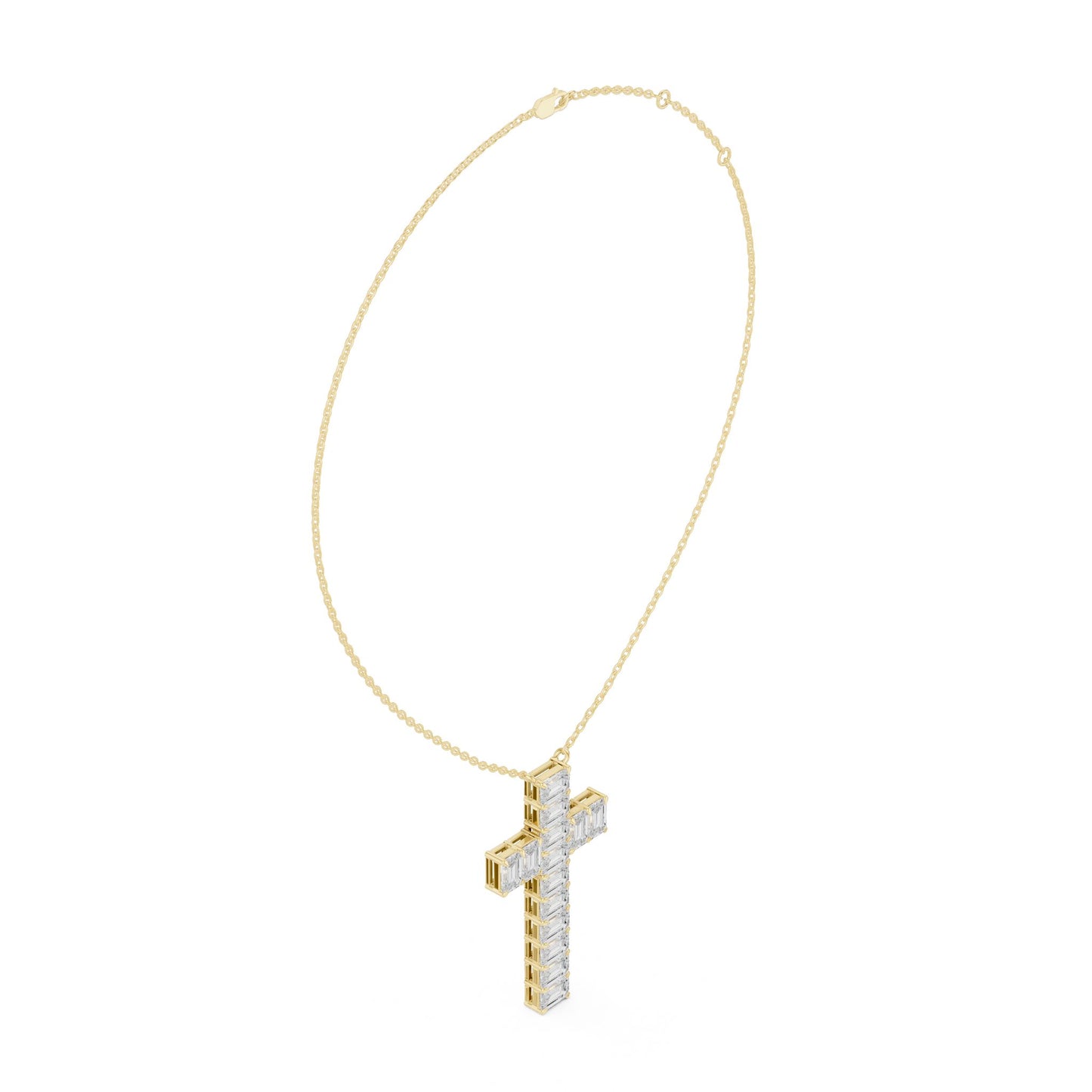 Emerald Lab Grown Diamond Pendant