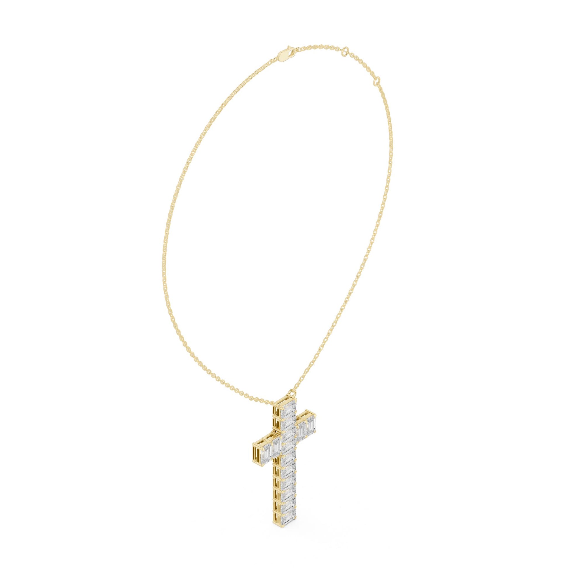 Emerald Lab Grown Diamond Pendant