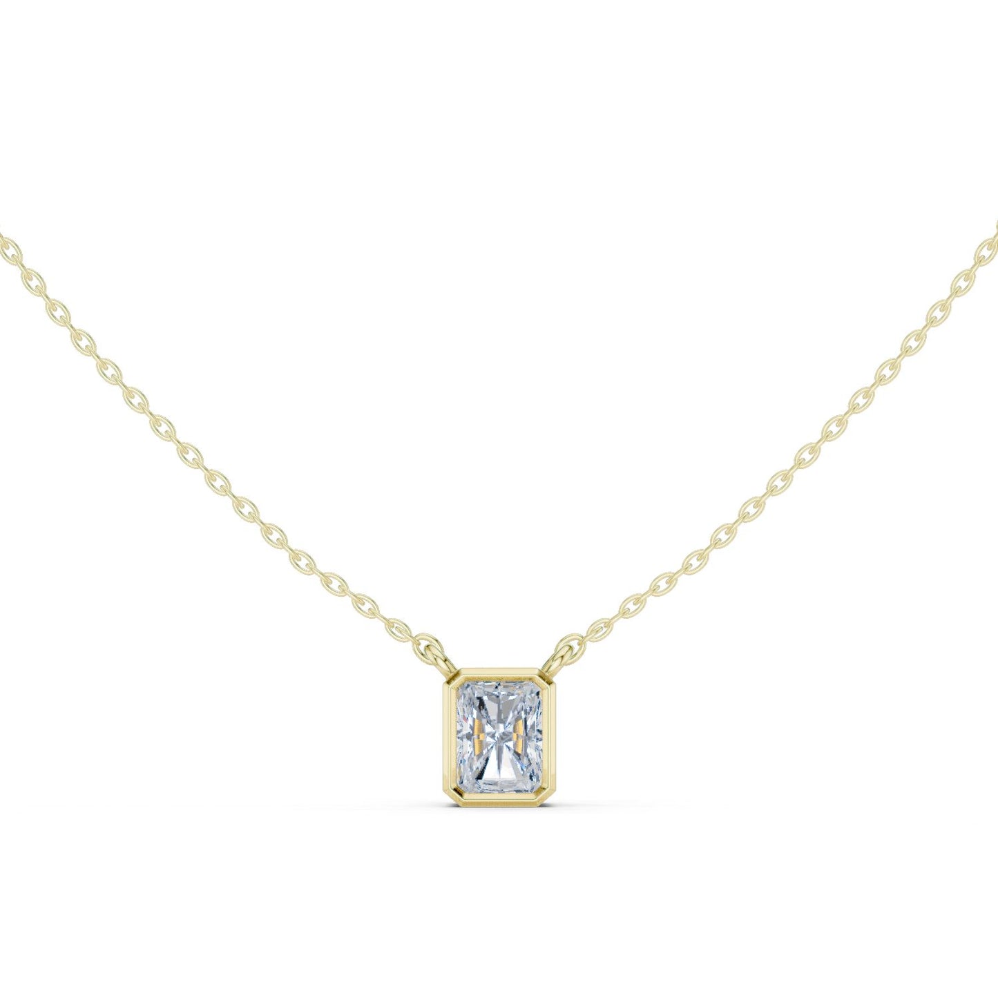Emerald Lab Grown Diamond Pendant