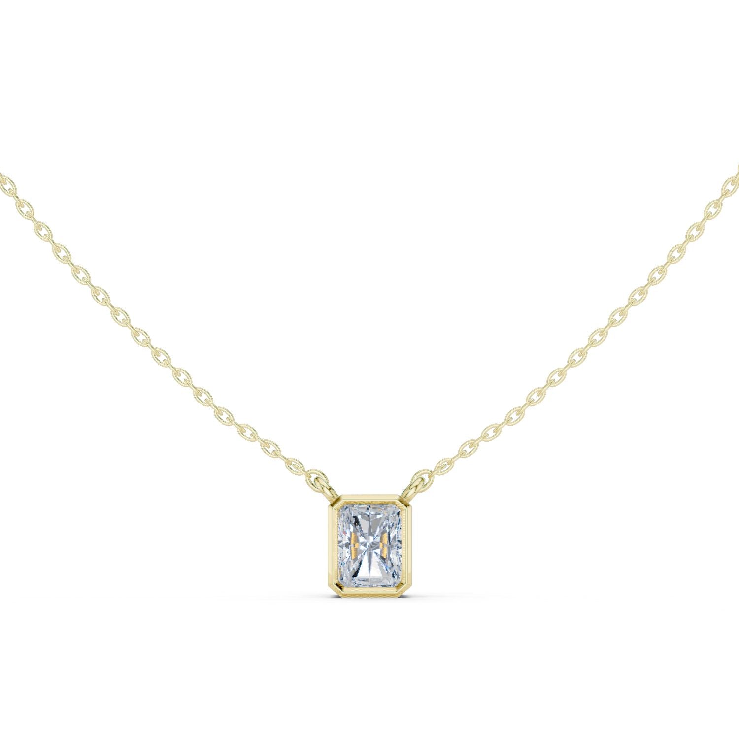 Emerald Lab Grown Diamond Pendant