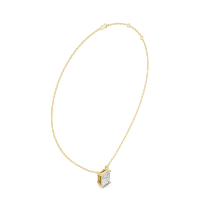 Emerald Lab Grown Diamond Pendant