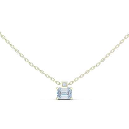 Emerald Lab Grown Diamond Pendant