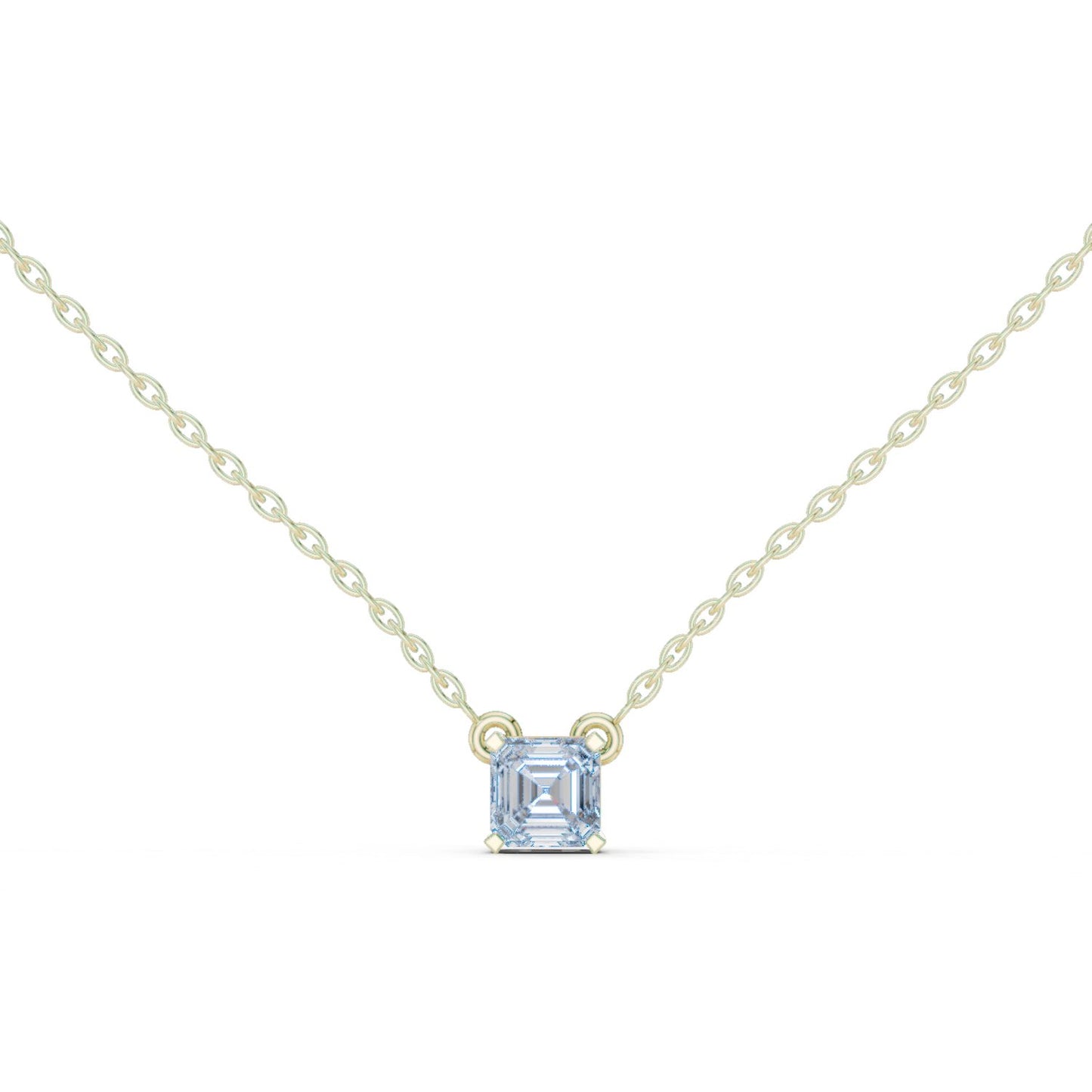 Emerald Lab Grown Diamond Pendant