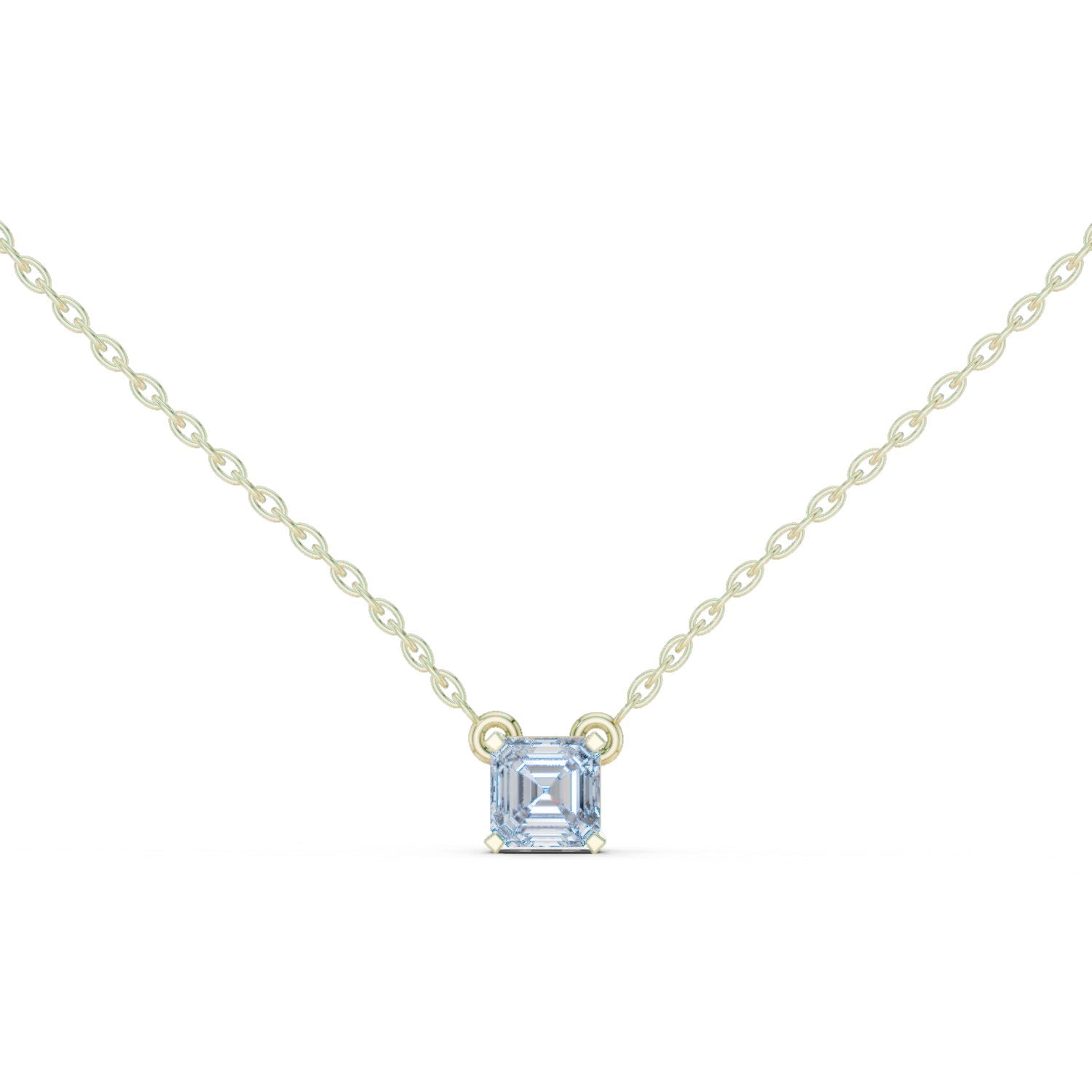 Emerald Lab Grown Diamond Pendant
