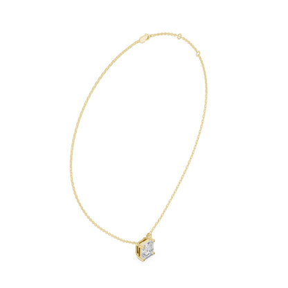Emerald Lab Grown Diamond Pendant