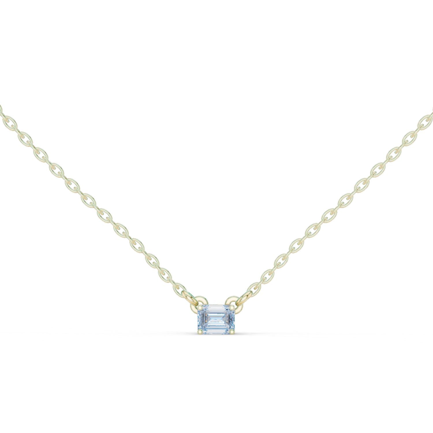 Emerald Lab Grown Diamond Pendant