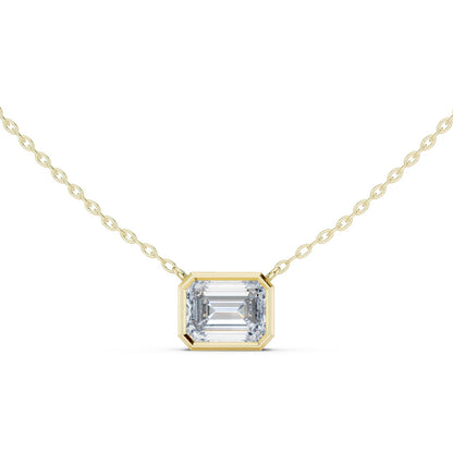 Emerald Lab Grown Diamond Pendant