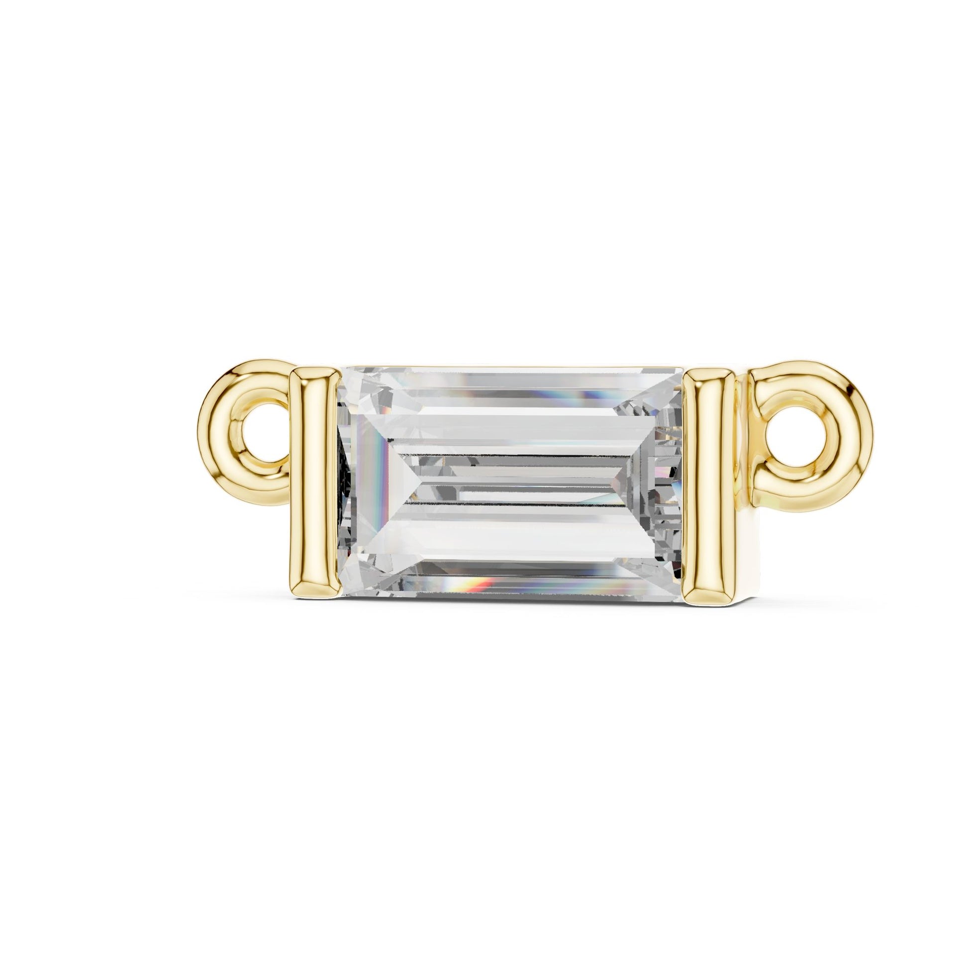 Emerald Lab Grown Diamond Pendant