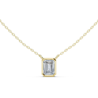 Emerald Lab Grown Diamond Pendant
