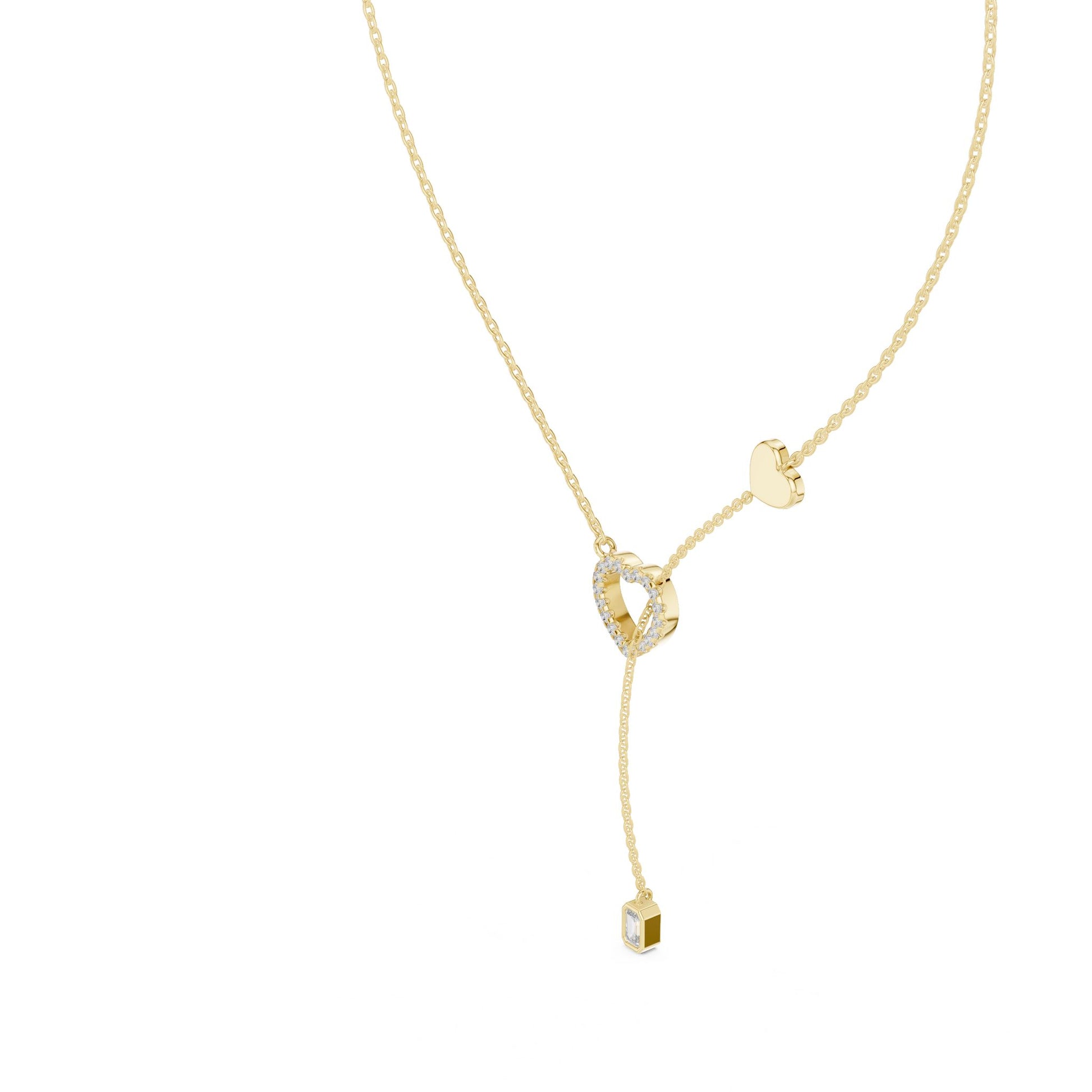 Emerald Lab Grown Diamond Pendant