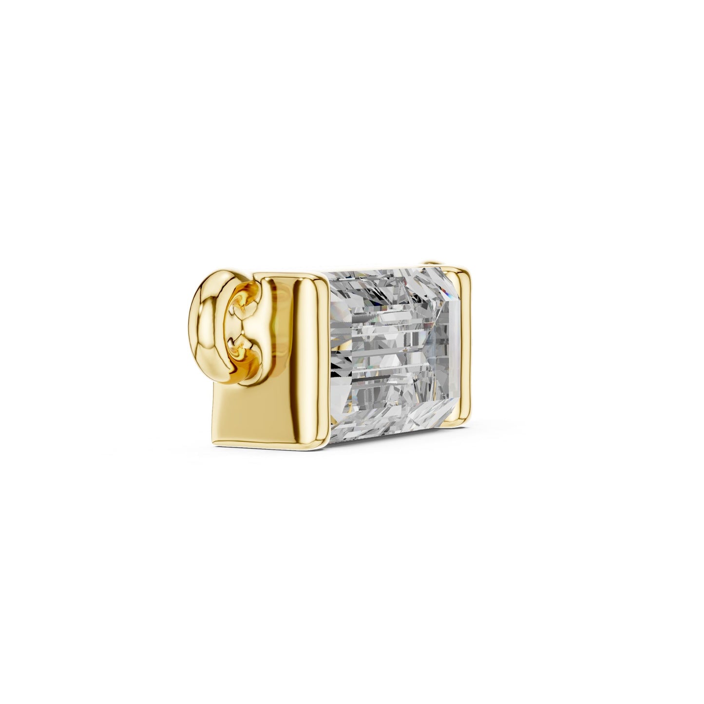 Emerald Lab Grown Diamond Pendant