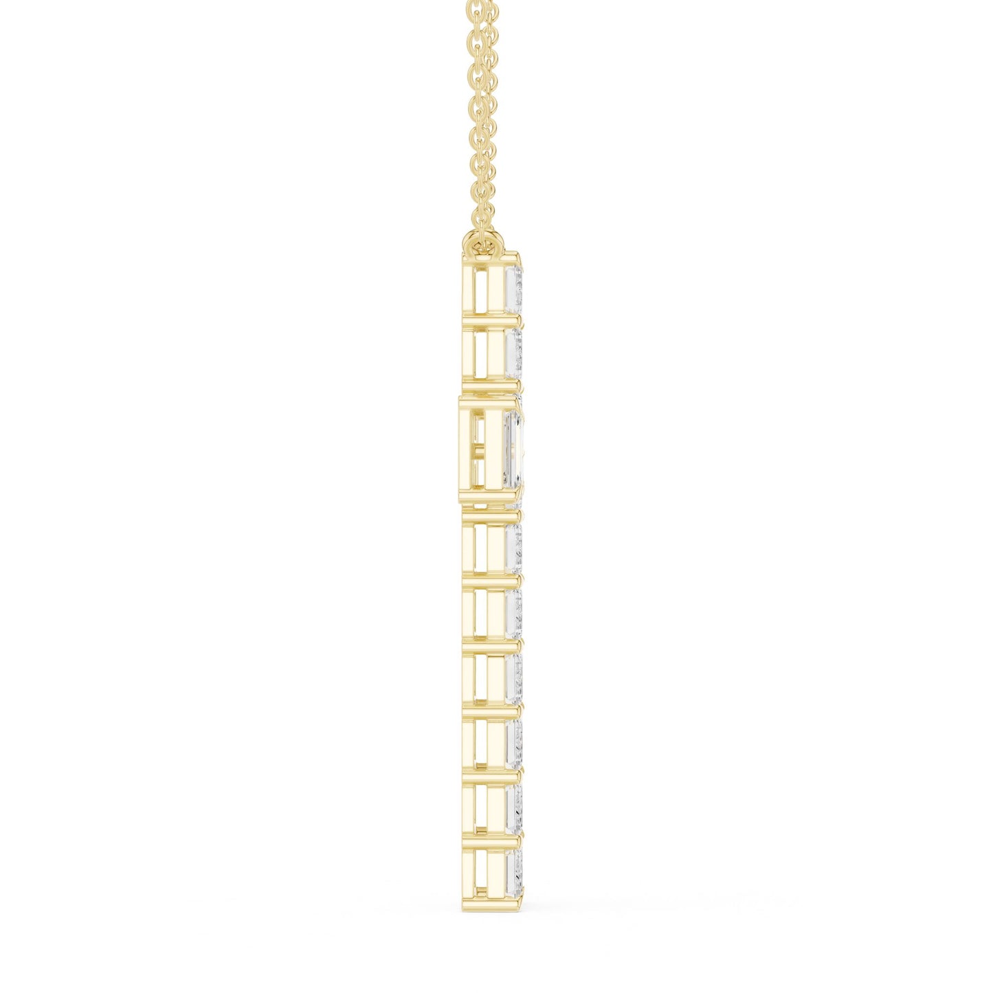 Emerald Lab Grown Diamond Pendant