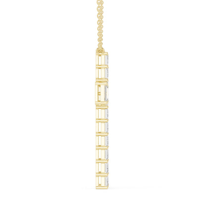Emerald Lab Grown Diamond Pendant