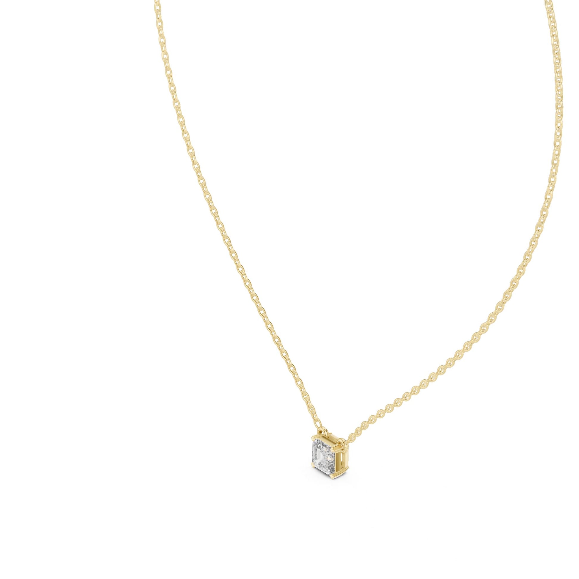 Emerald Lab Grown Diamond Pendant