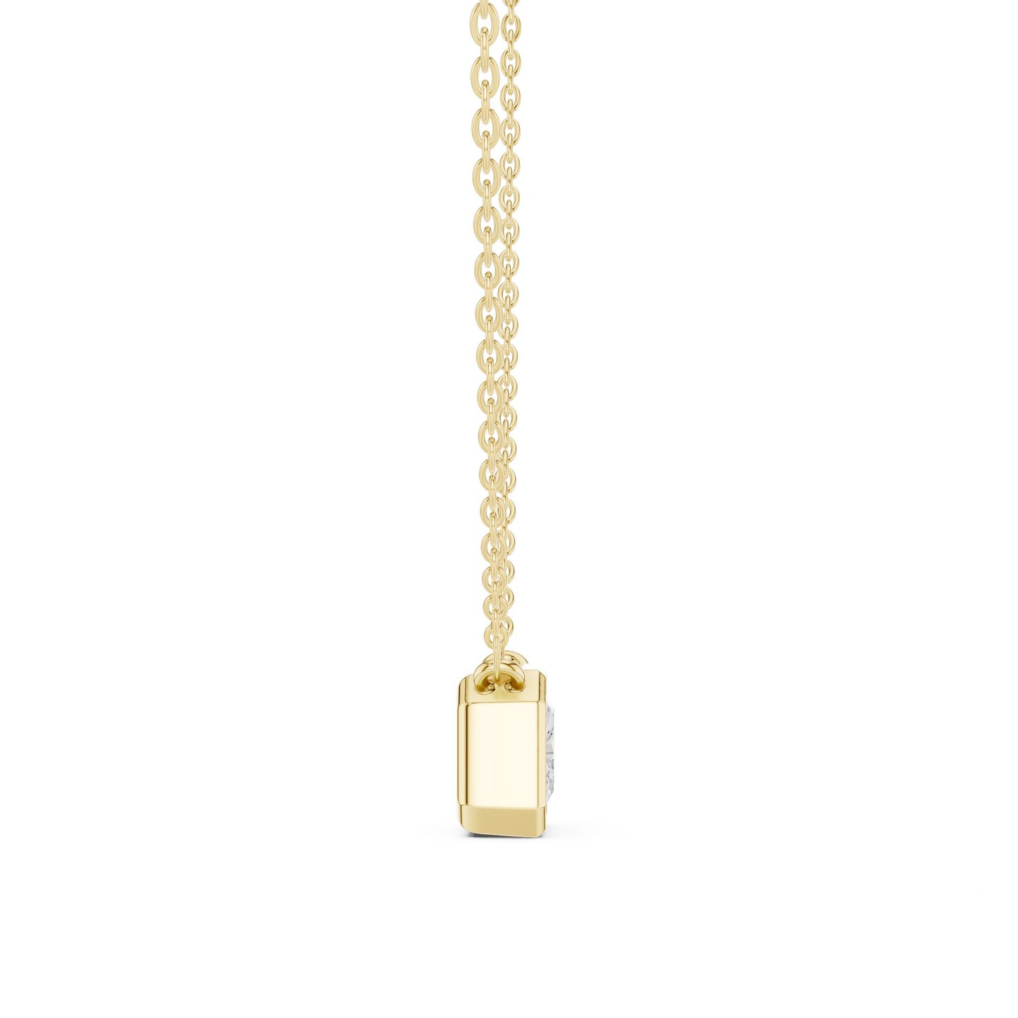 Emerald Lab Grown Diamond Pendant