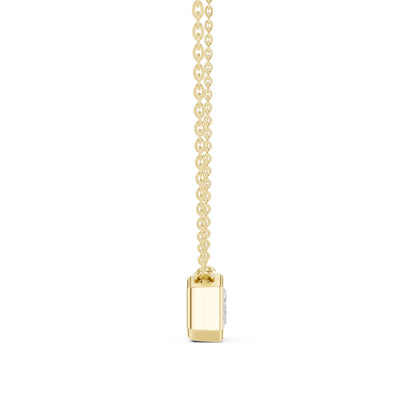 Emerald Lab Grown Diamond Pendant