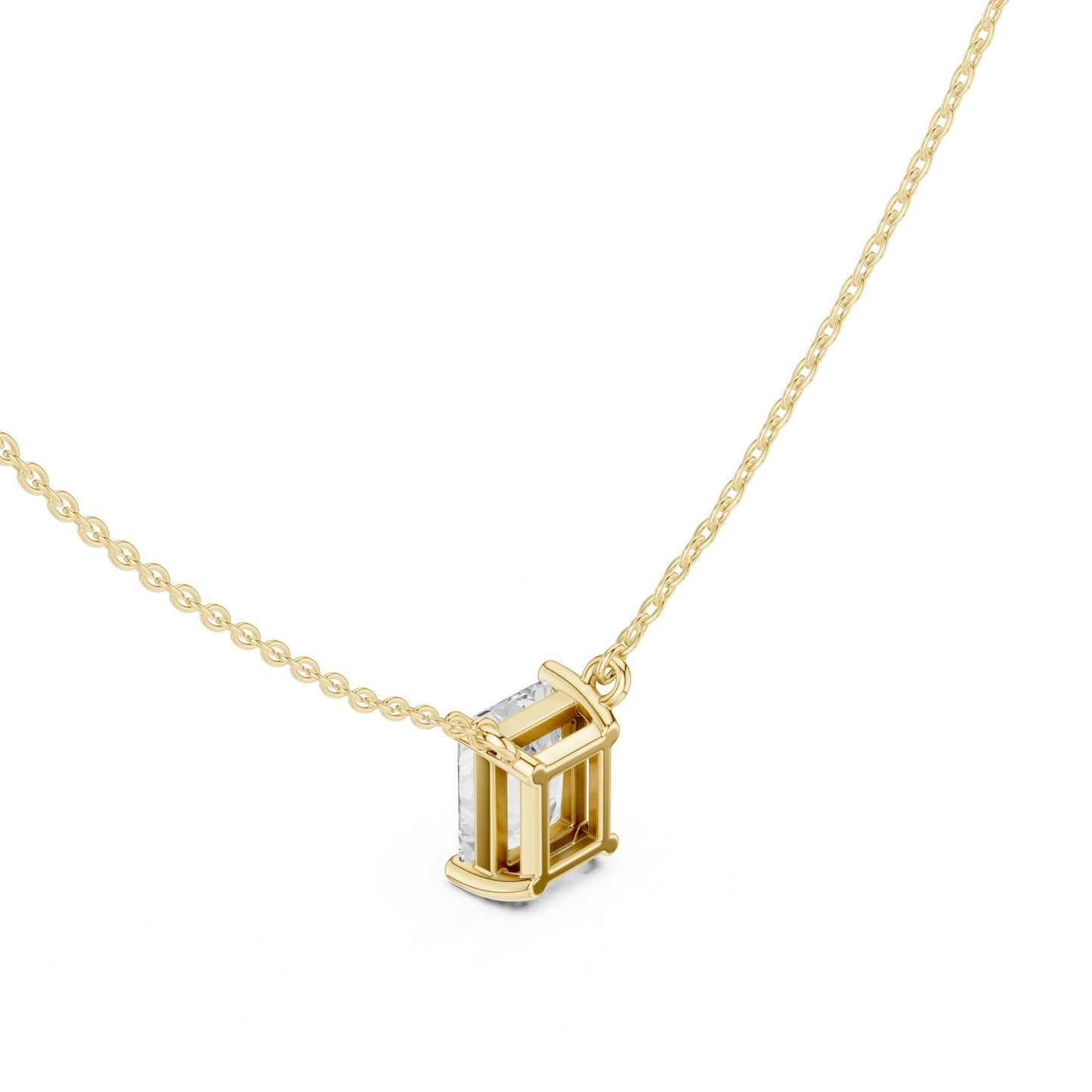 Emerald Lab Grown Diamond Pendant