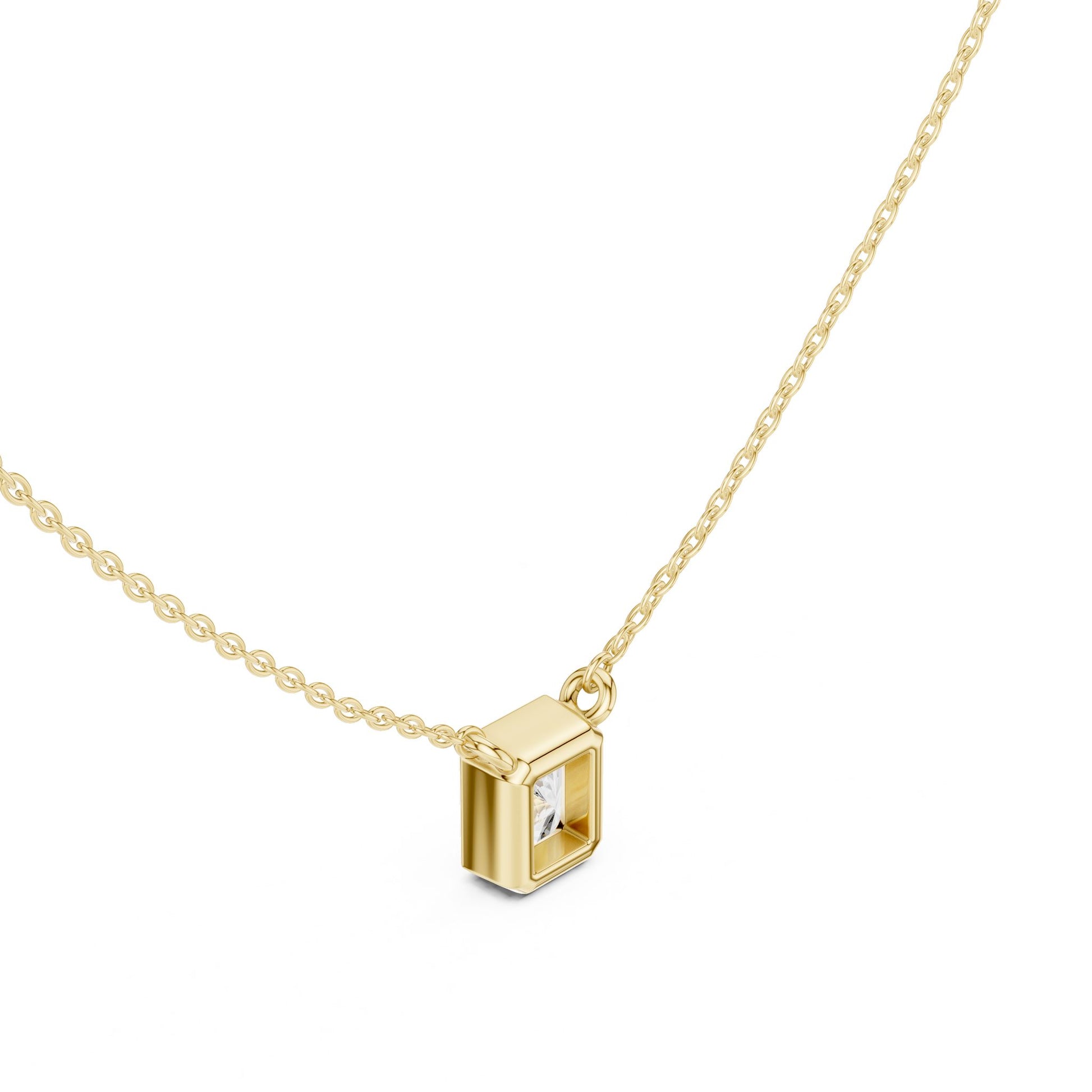 Emerald Lab Grown Diamond Pendant