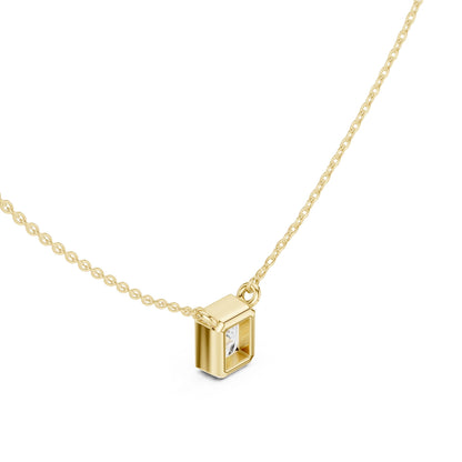 Emerald Lab Grown Diamond Pendant