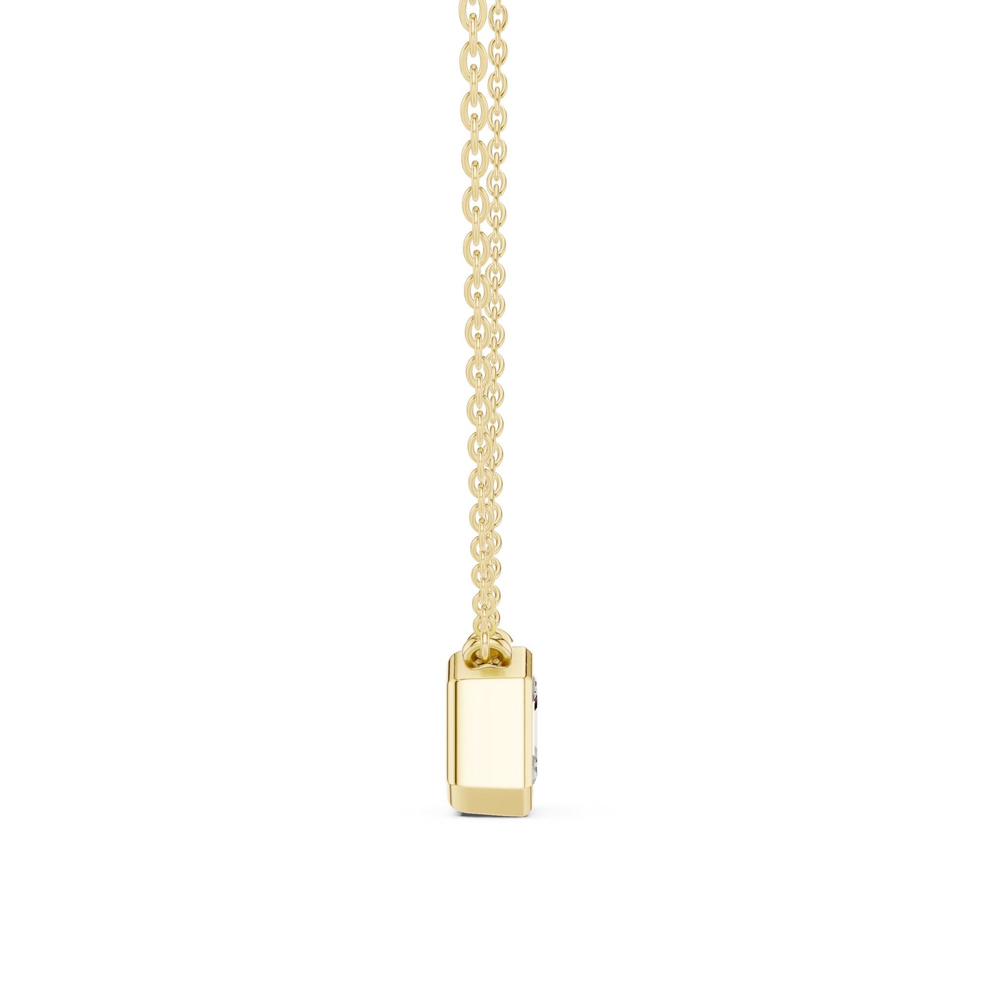 Emerald Lab Grown Diamond Pendant