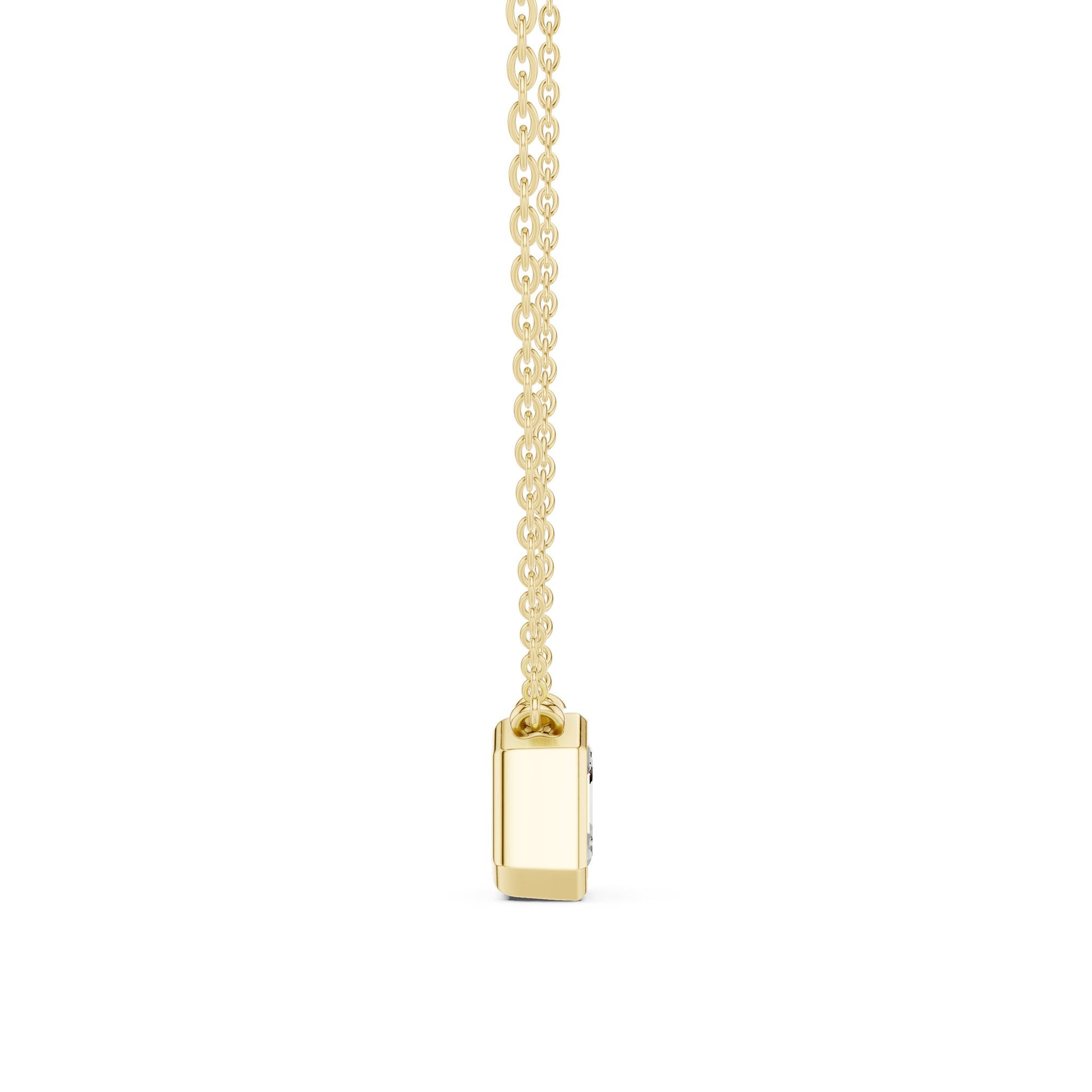 Emerald Lab Grown Diamond Pendant