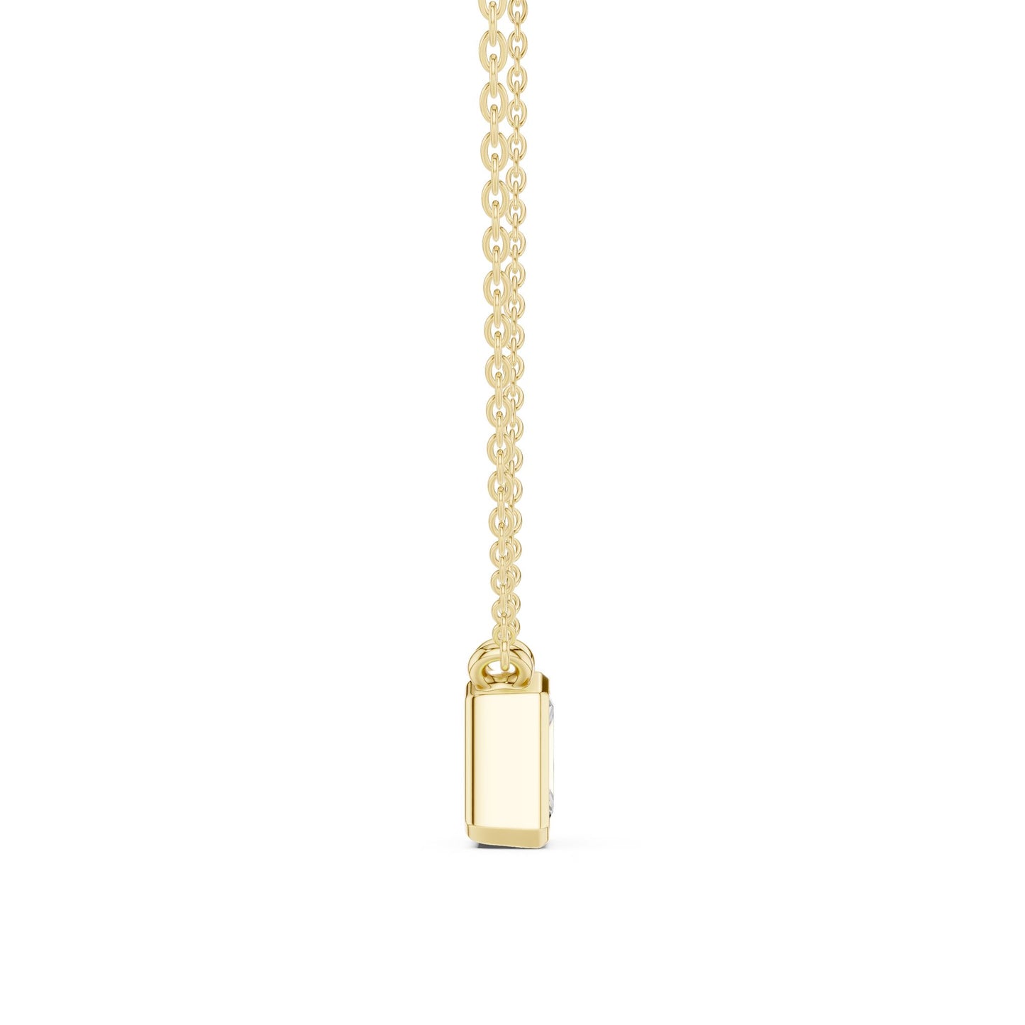 Emerald Lab Grown Diamond Pendant