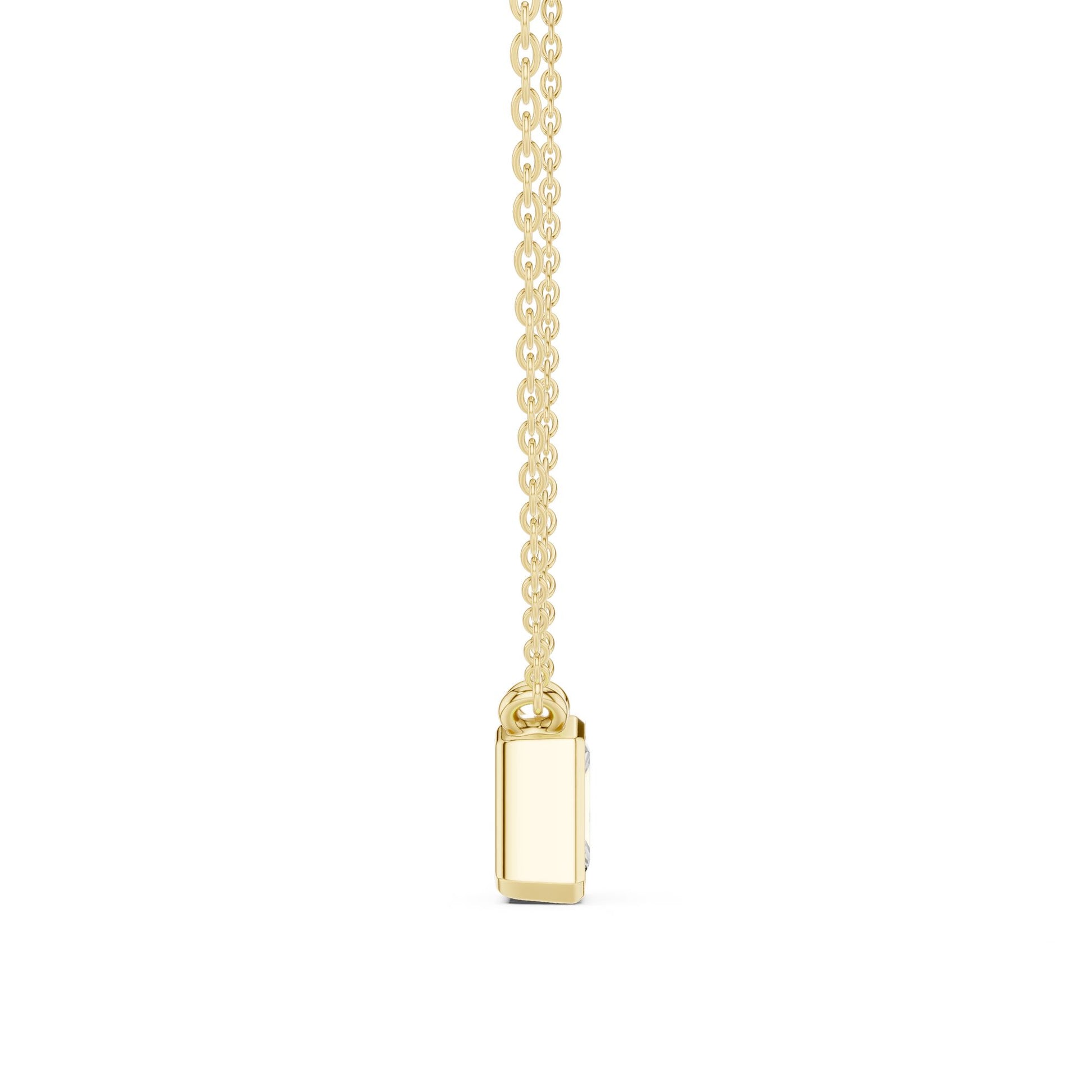 Emerald Lab Grown Diamond Pendant