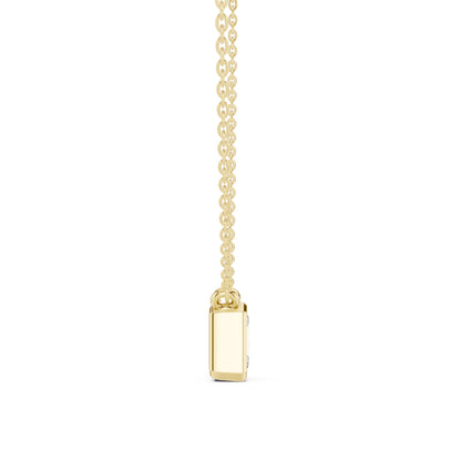 Emerald Lab Grown Diamond Pendant
