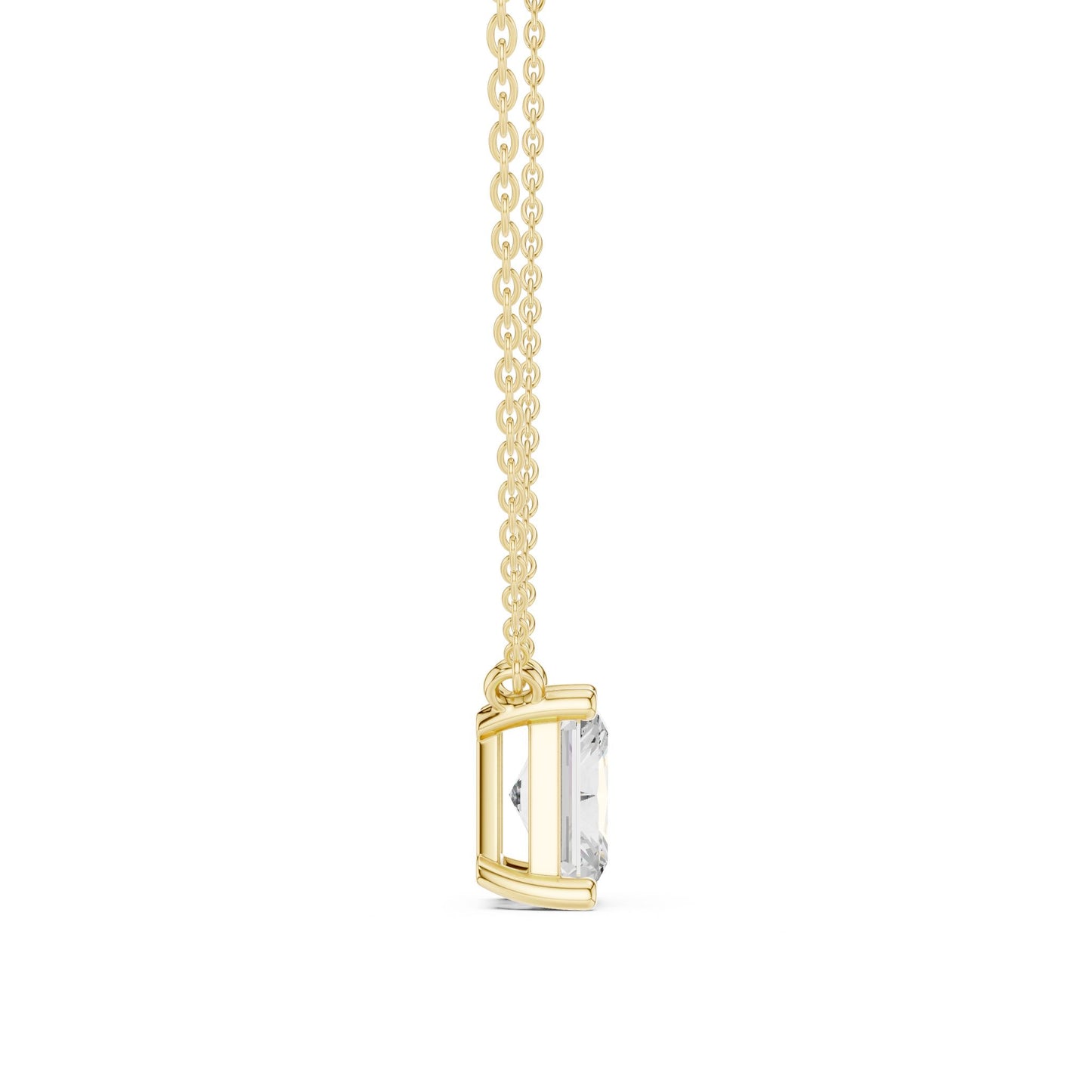 Emerald Lab Grown Diamond Pendant