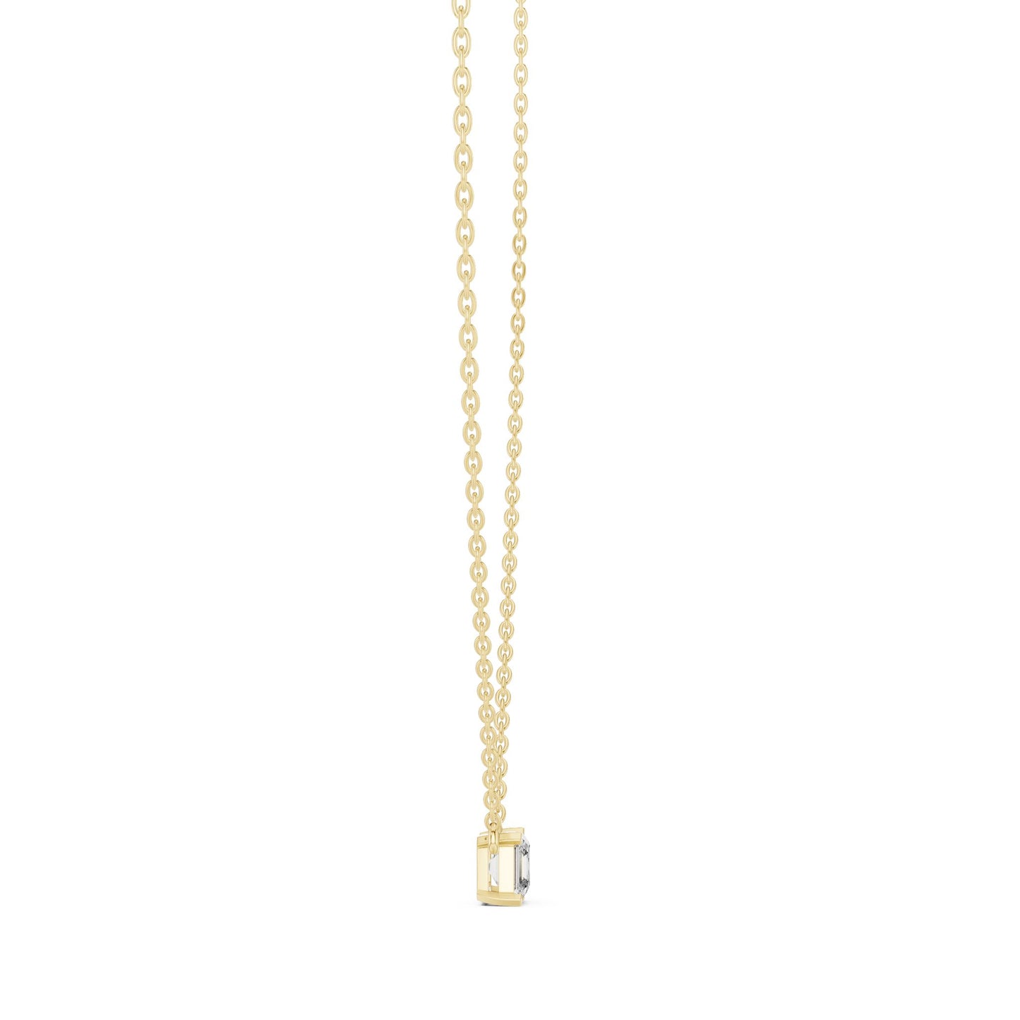 Emerald Lab Grown Diamond Pendant