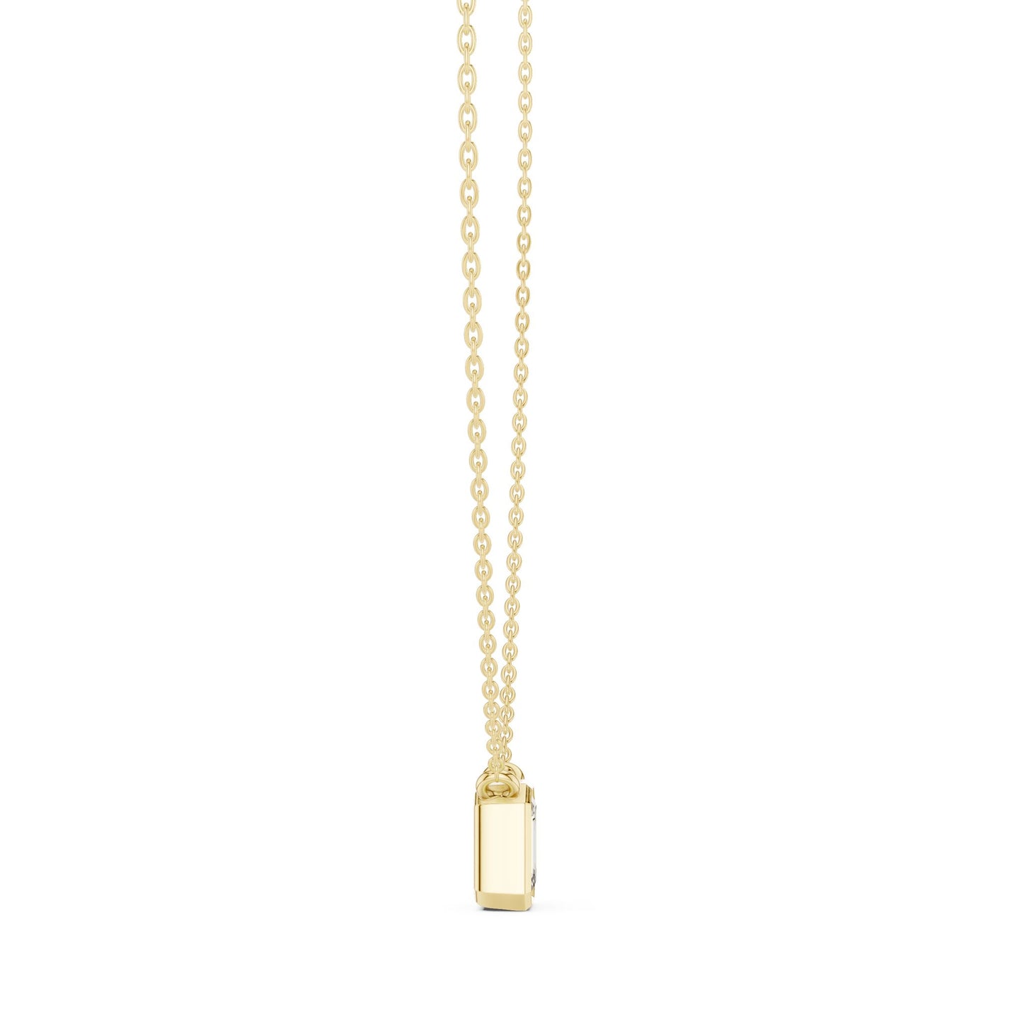 Emerald Lab Grown Diamond Pendant