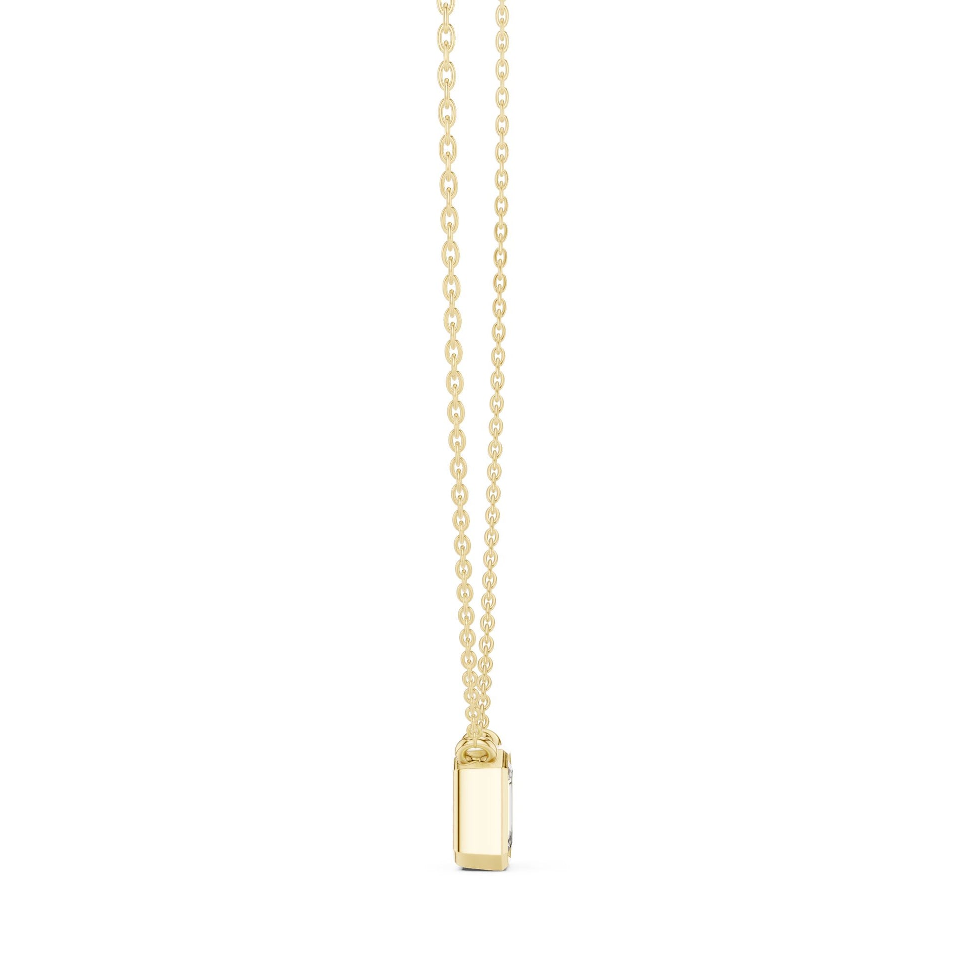 Emerald Lab Grown Diamond Pendant